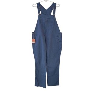 PATAGONIA Stone Blue All Season Hemp Canvas Bib Overalls Short Size XXL